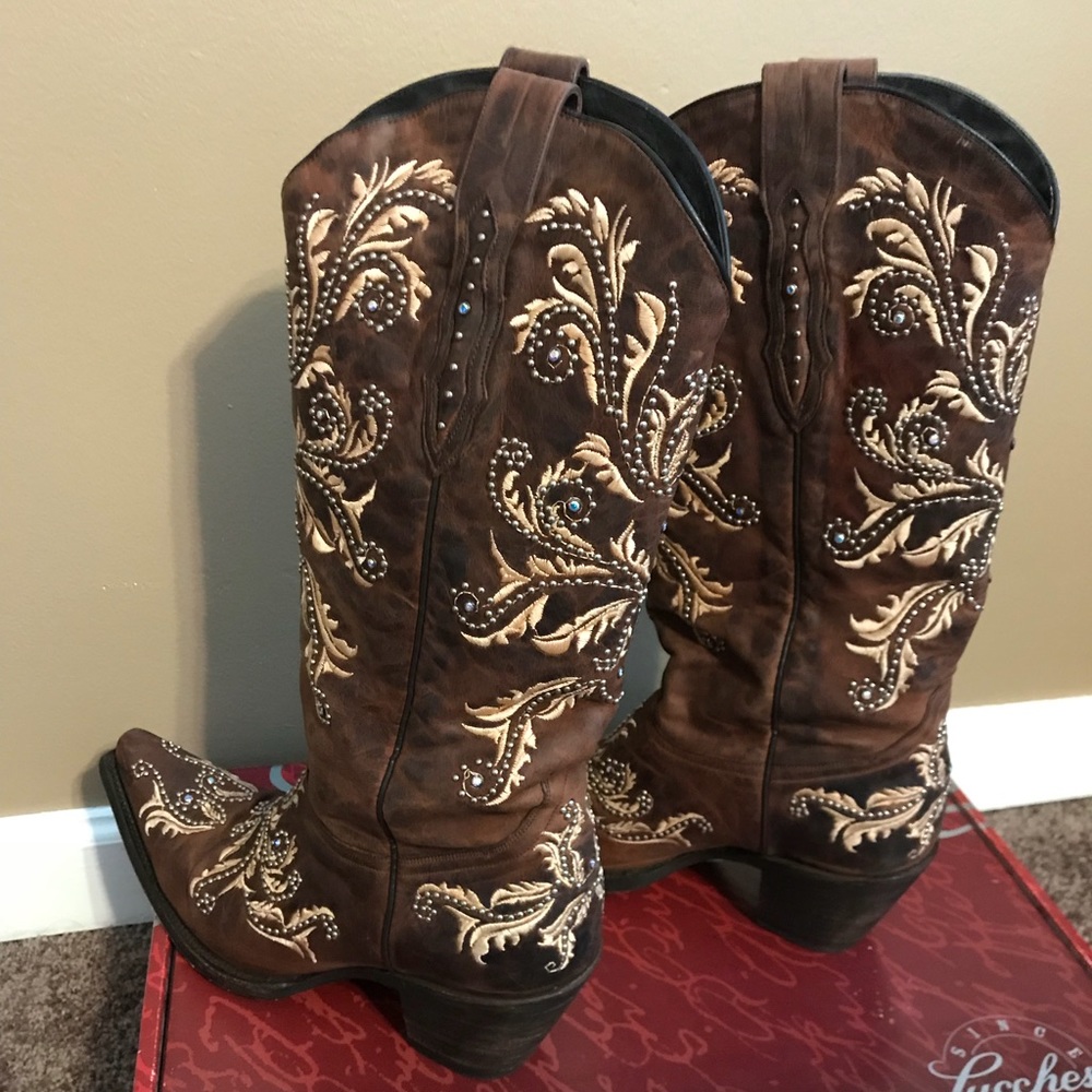 Leather Cowgirl Boots
